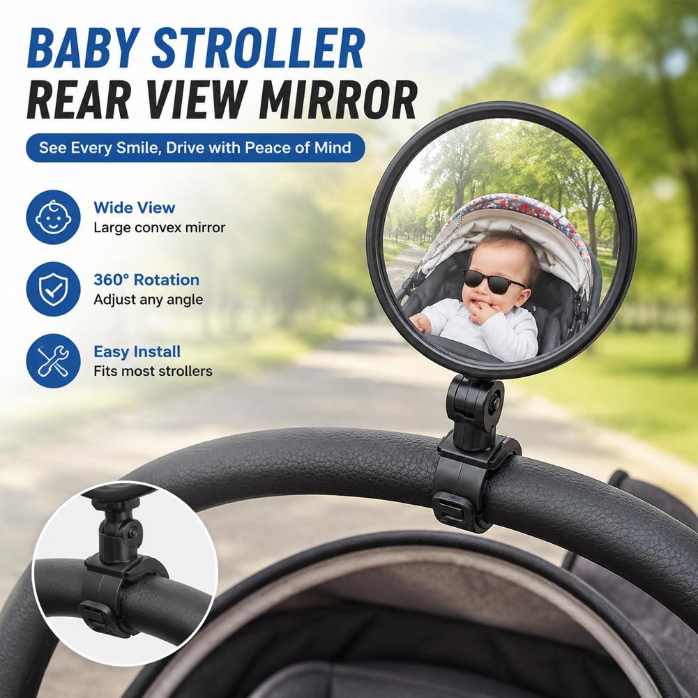 Mirror Handlebar Convex - 2Pcs Bike Mirror Adjustable Handlebar Rear