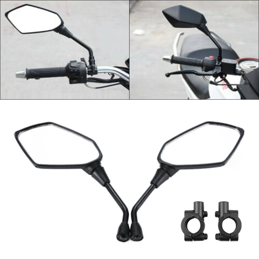 Mirror Handlebar Convex - 2Pcs Universal Motorcycle Convex Rear View