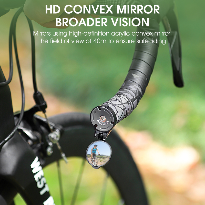 WEST BIKING HD Bike Rearview M - Mirror Handlebar Convex 评论和价格