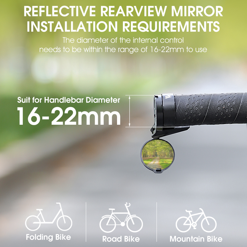WEST BIKING HD Bike Rearview M - Mirror Handlebar Convex 评论和价格
