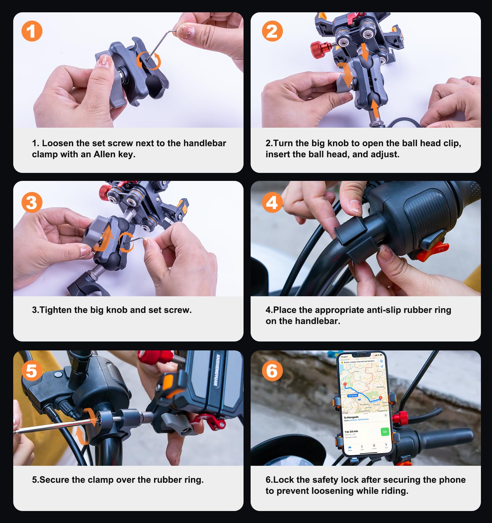 Heavy-Duty Motorcycle Phone Mo - U Lock Heavy Duty 评论和价格