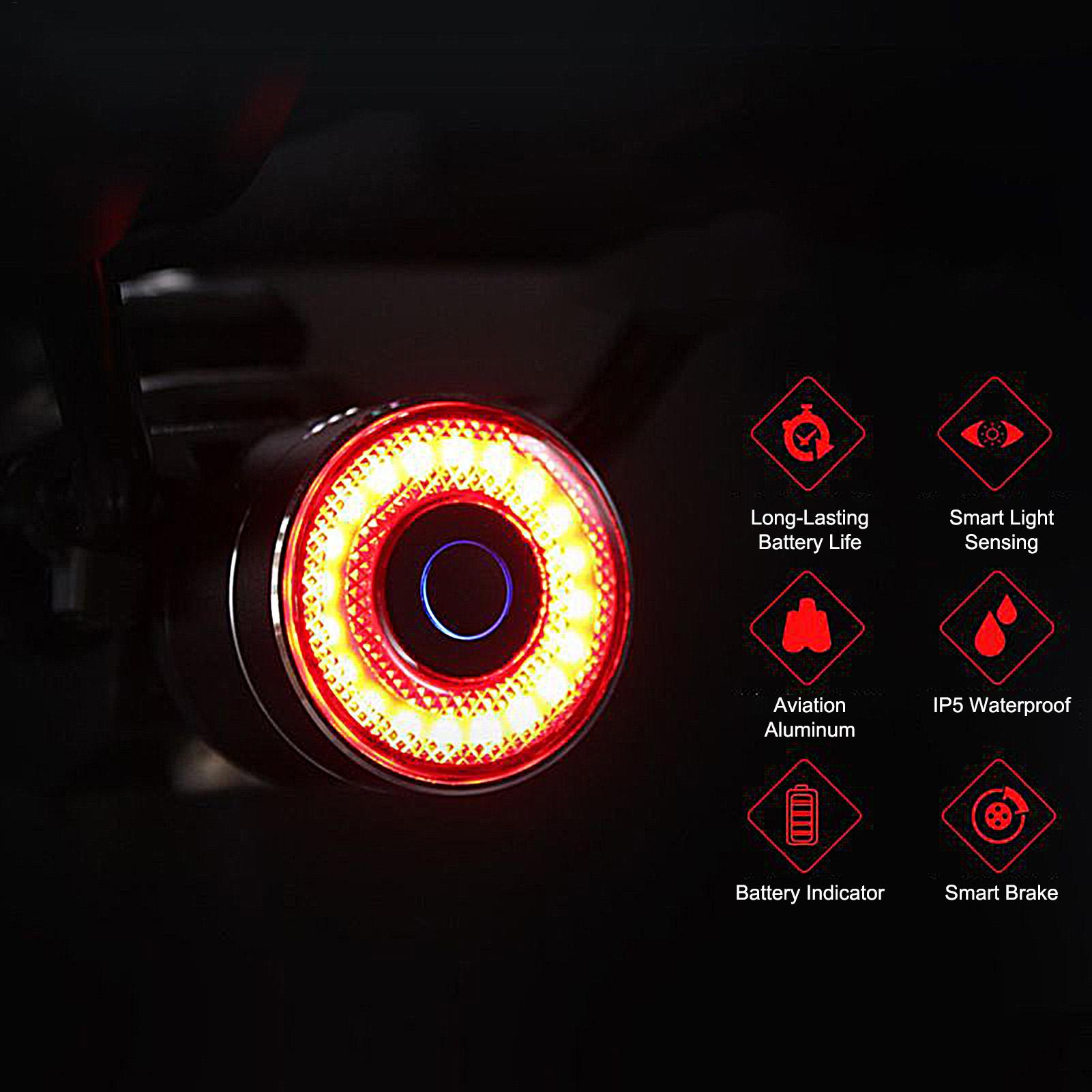 Bicycle Brake Light Smart Bike - Cycling For Commute 评论和价格
