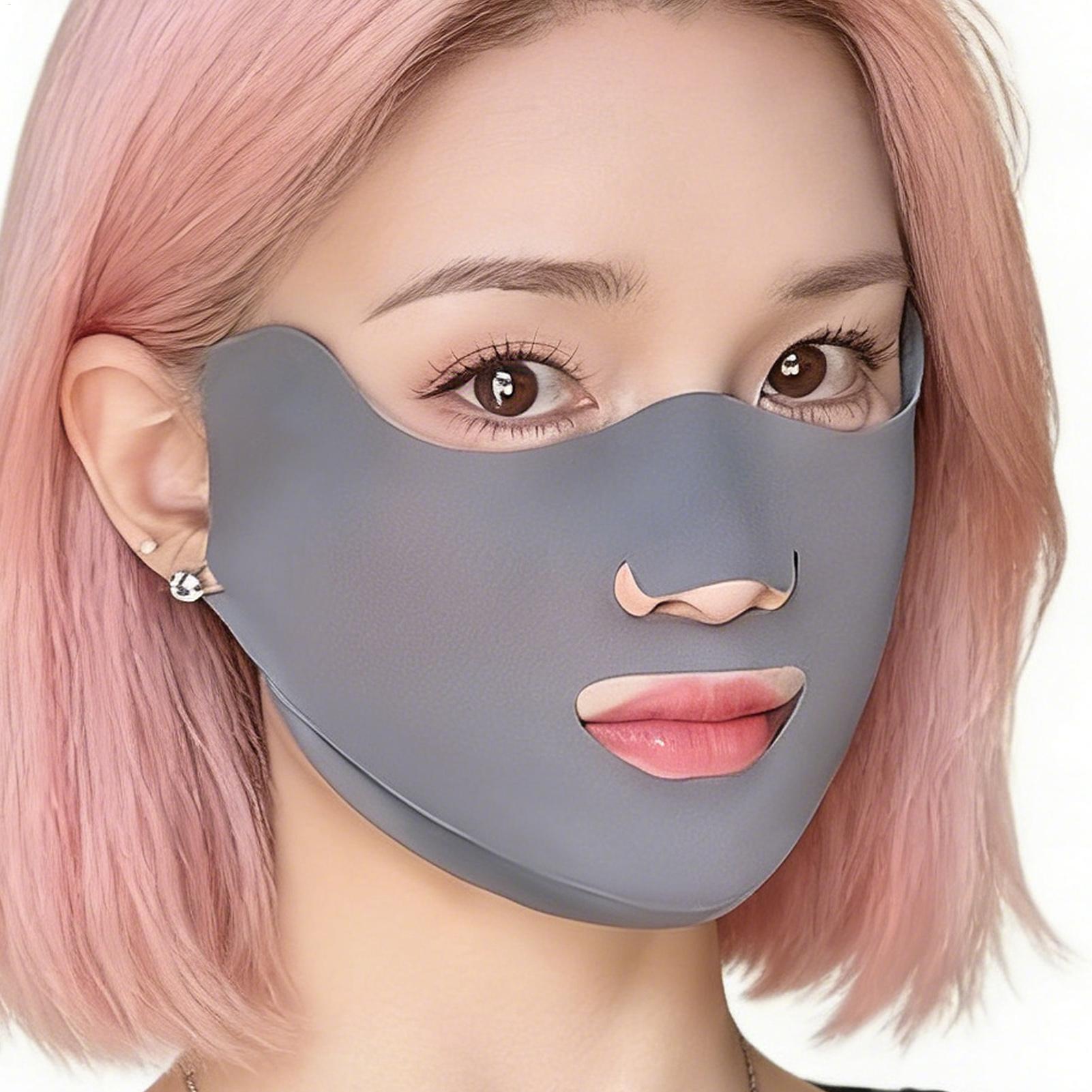 1pc Sun Protection Face Cover  - Cycling Loop 评论和价格