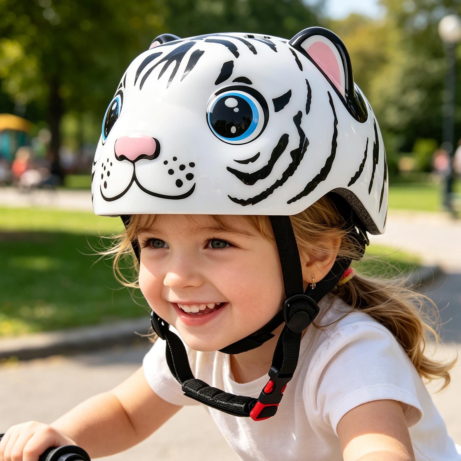 Helmet For Kids Tiger Pattern  - Commute Cycling Helmet 评论和价格