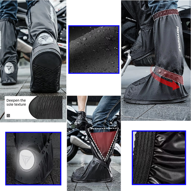 Outdoor commuting Tube Rain Sh - Cycling Shoes For Commute 评论和价格