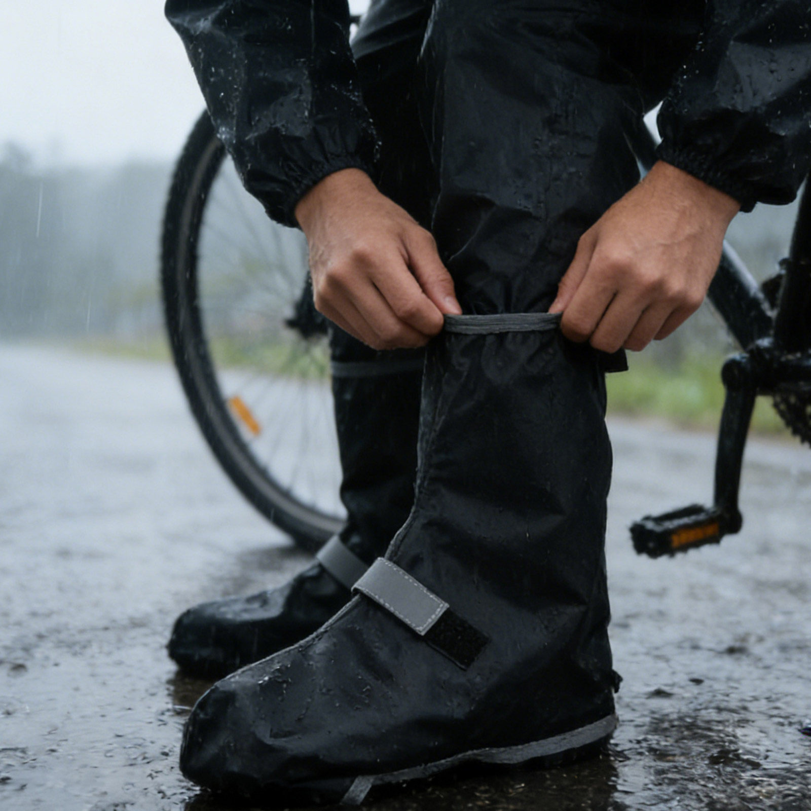 1Pair Waterproof Cycling Shoe  - Cycling Shoes For Commute 评论和价格