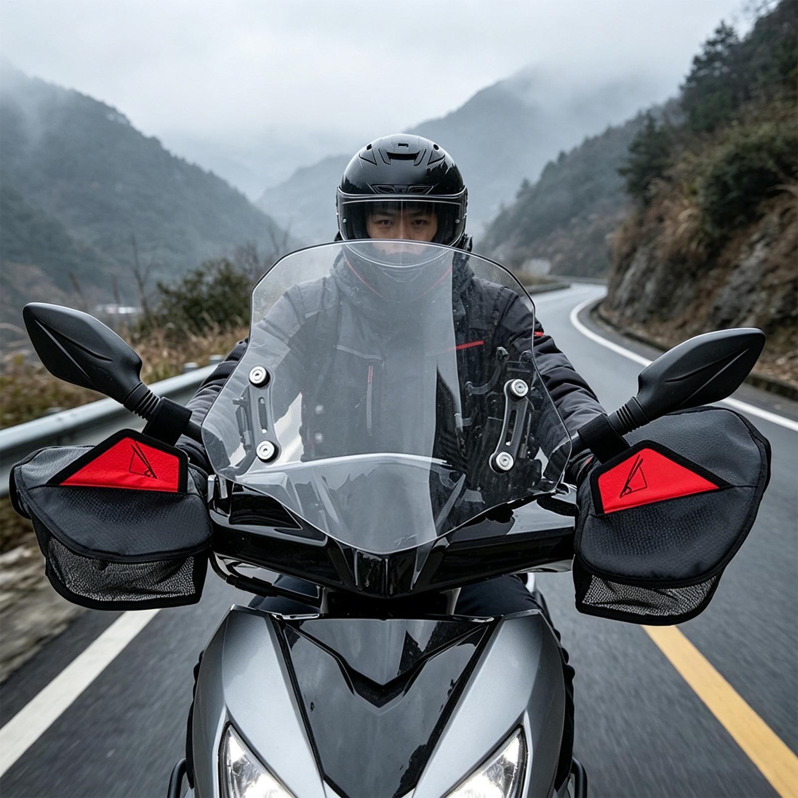 Motorcycle Handlebar Muffs Bre - Cycling Commute Distance 评论和价格