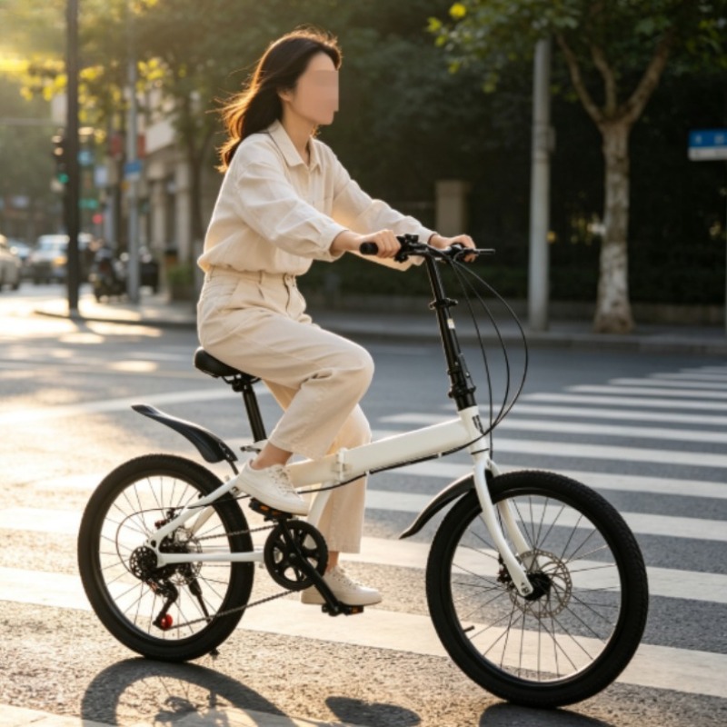 Folding Bicycle 20 Inch Men Wo - Cycling Commute Speed 评论和价格