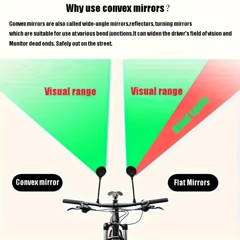 Bike Mirror Bike Handlebar Rea - Mirror Handlebar Convex 评论和价格