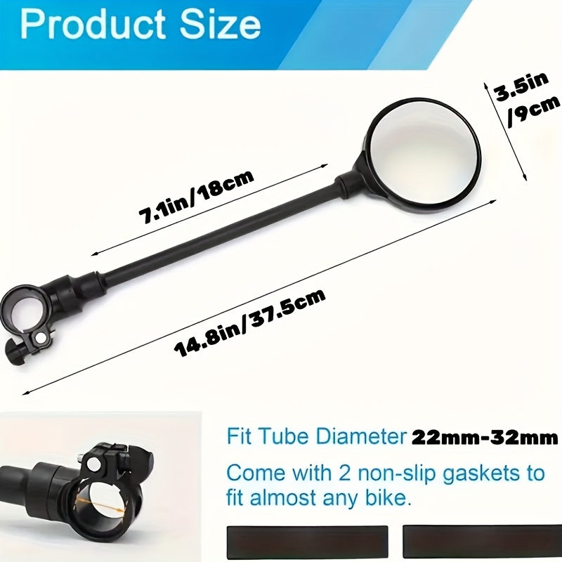 Bike Mirror Bike Handlebar Rea - Mirror Handlebar Convex 评论和价格