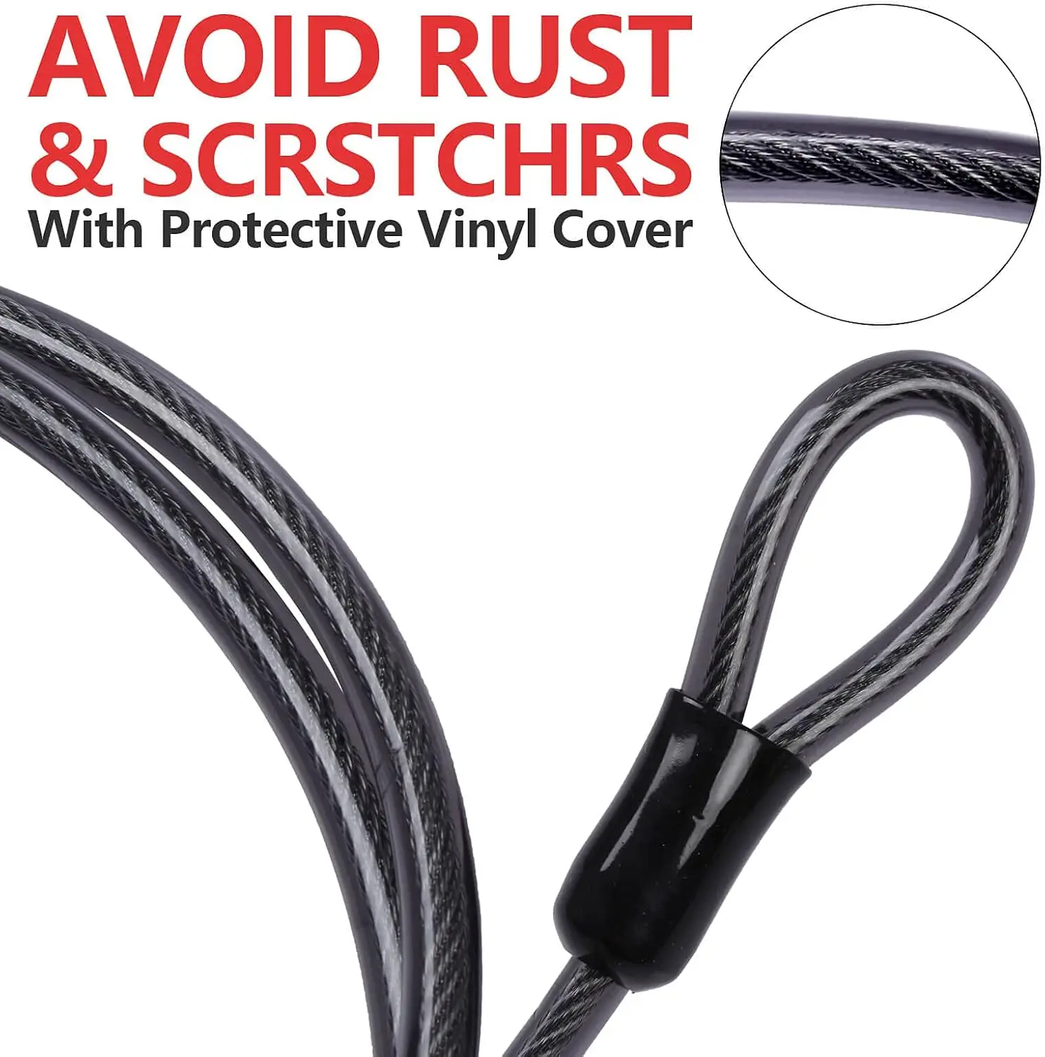 DELSWIN Security Steel Cable w - U Lock Heavy Duty 评论和价格