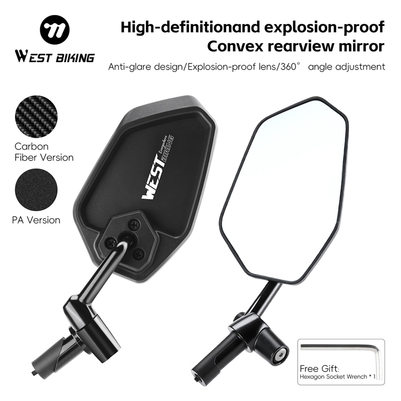WEST BIKING HD Anti-glare Conv - Mirror Handlebar Convex 评论和价格