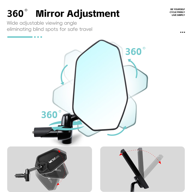 WEST BIKING HD Anti-glare Conv - Mirror Handlebar Convex 评论和价格