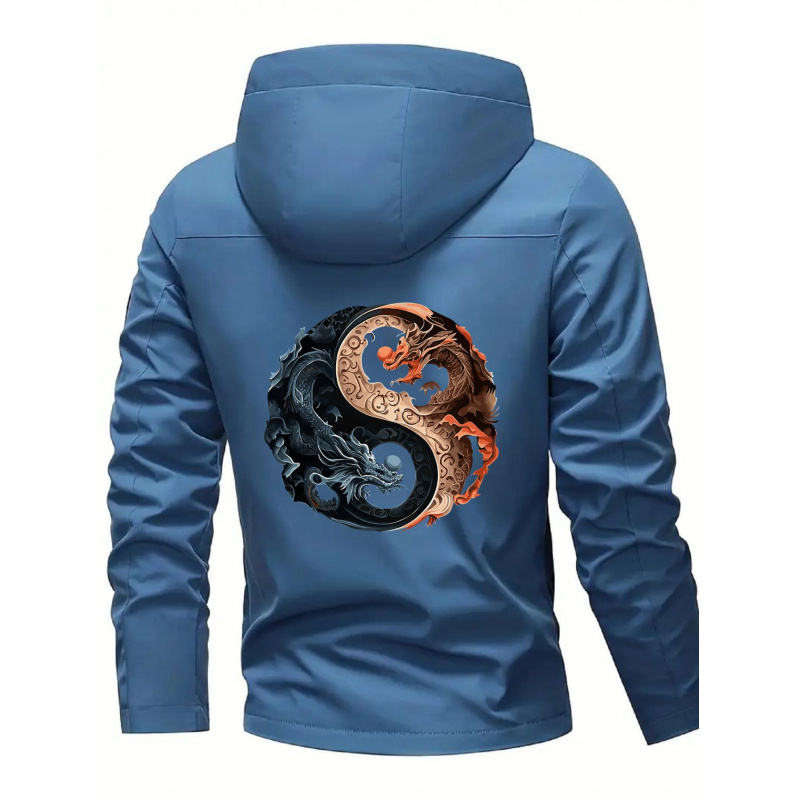 Men's Hooded Jacket - Zippered - Cycling Commute Jacket 评论和价格