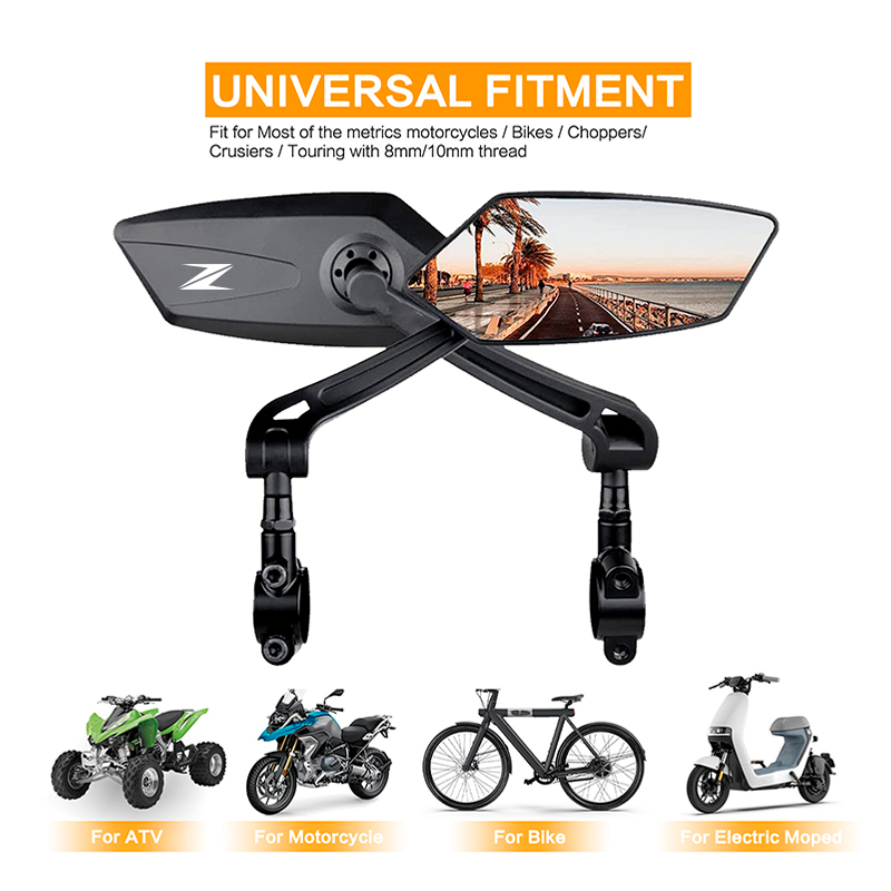 For Kawasaki Z Z900 Z1000 Zont - Mirror Handlebar Convex 评论和价格