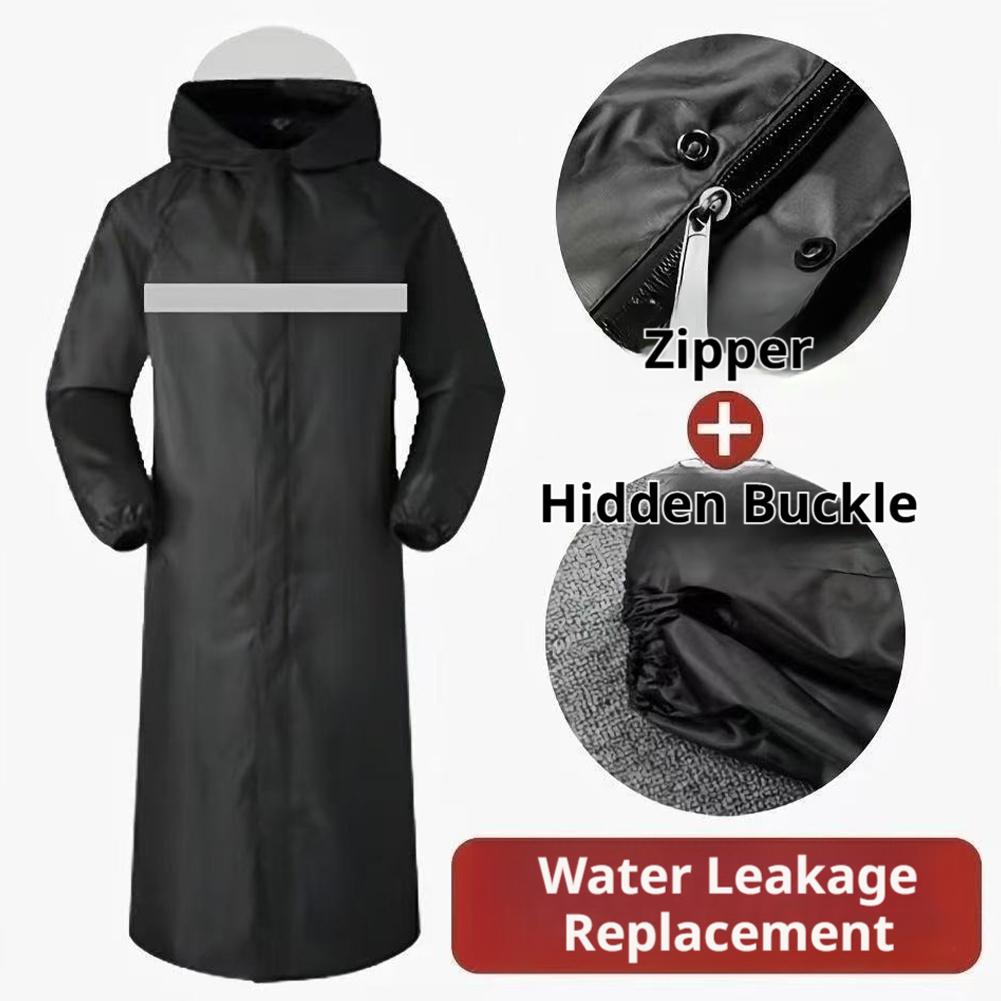 Waterproof Hooded Rain Poncho, - Cycling Commute In Rain 评论和价格