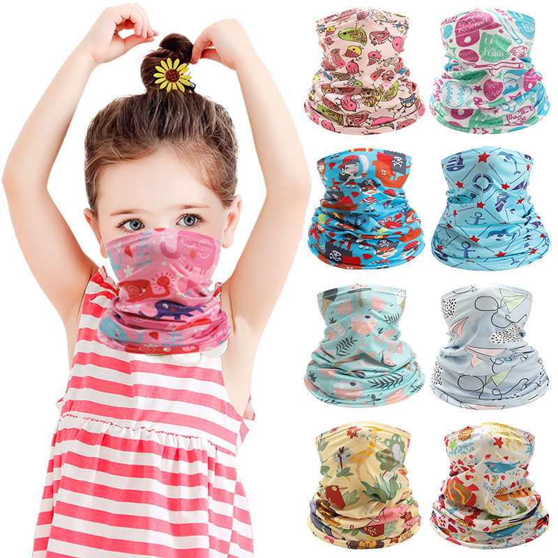 Kids Neck Cover Cute Ice Silk  - Cycling Loop 评论和价格