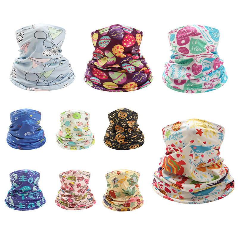 Kids Neck Cover Cute Ice Silk  - Cycling Loop 评论和价格