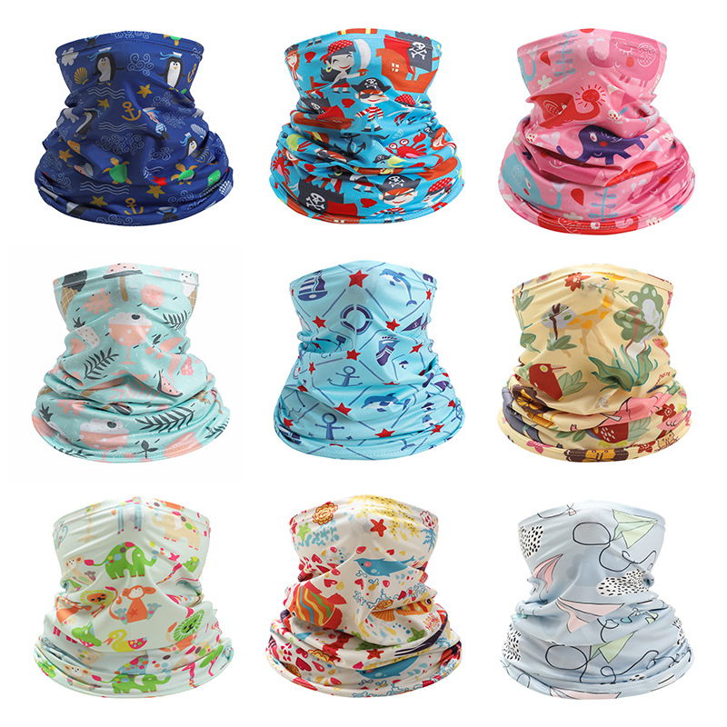 Kids Neck Cover Cute Ice Silk  - Cycling Loop 评论和价格