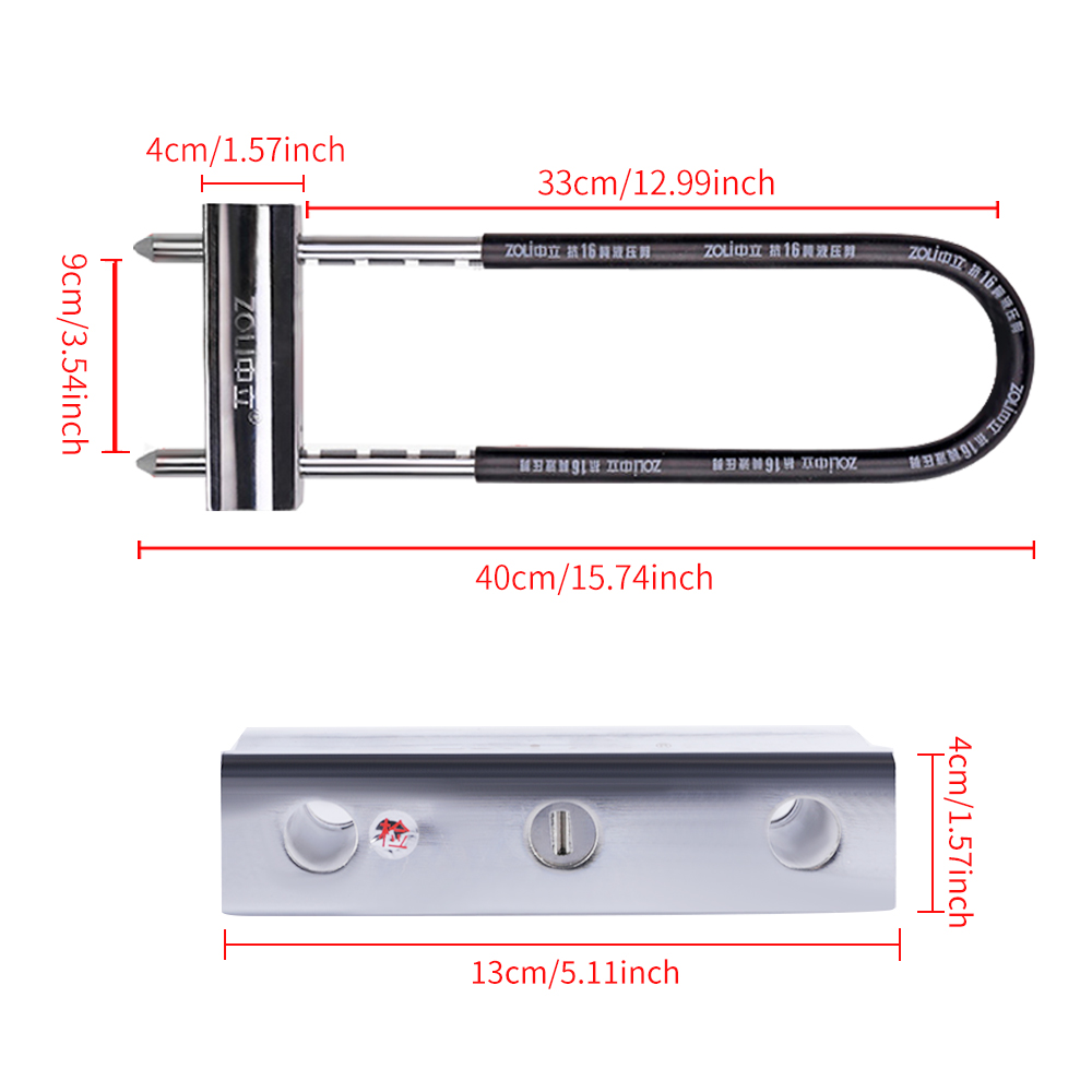 ZOLI U-Lock Bicycle Lock, Heav - U Lock Heavy Duty 评论和价格