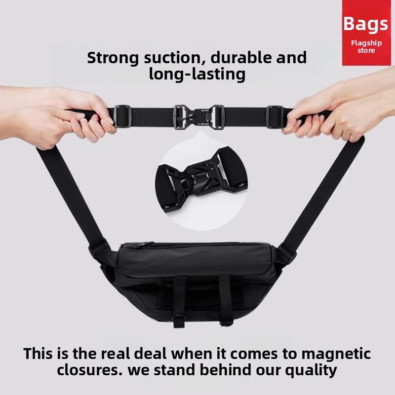 Magnetic Buckle Men Crossbody  - Cycling For Commute 评论和价格